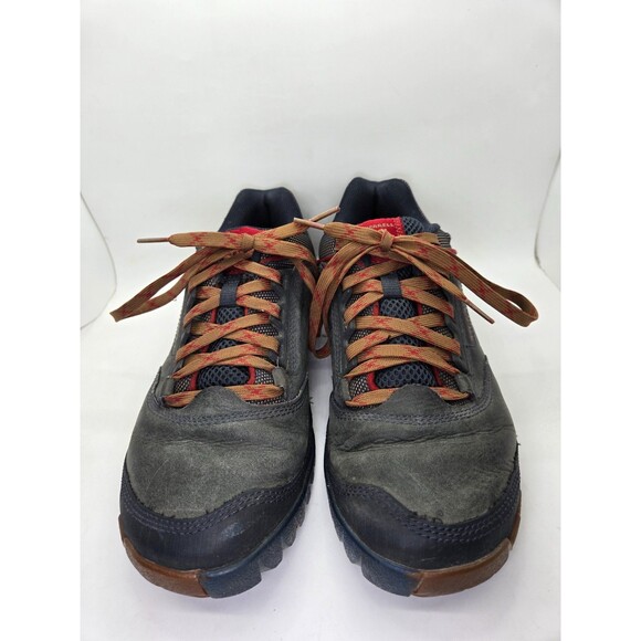 Merrell Annex Trak Hiking Shoes Men\'s 8 Blue Wing Leather Trail Vibram Terrain main image 4